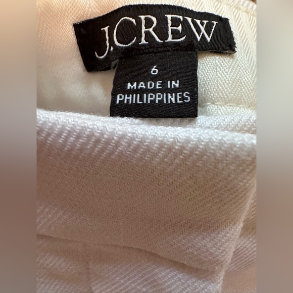 New Womens JCrew Linen Blend Pants in White size 6 - Picture 6 of 9